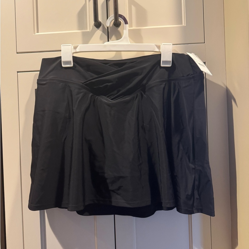Lands' End Black Swim Skirt